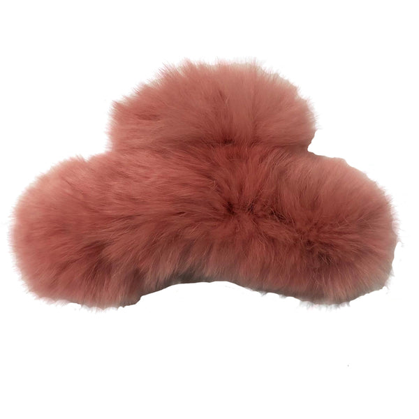 Dark Pink Furry Clip