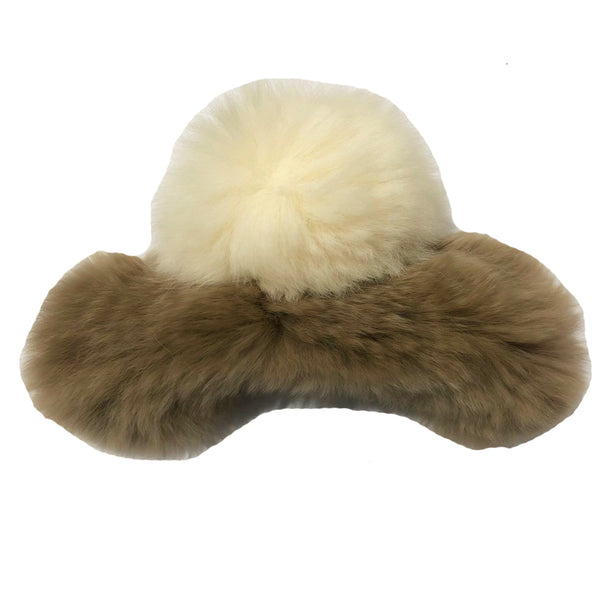 Beige & Cream Furry Clip