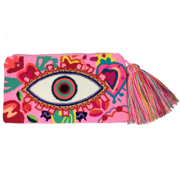 Baby Pink Eye Clutch