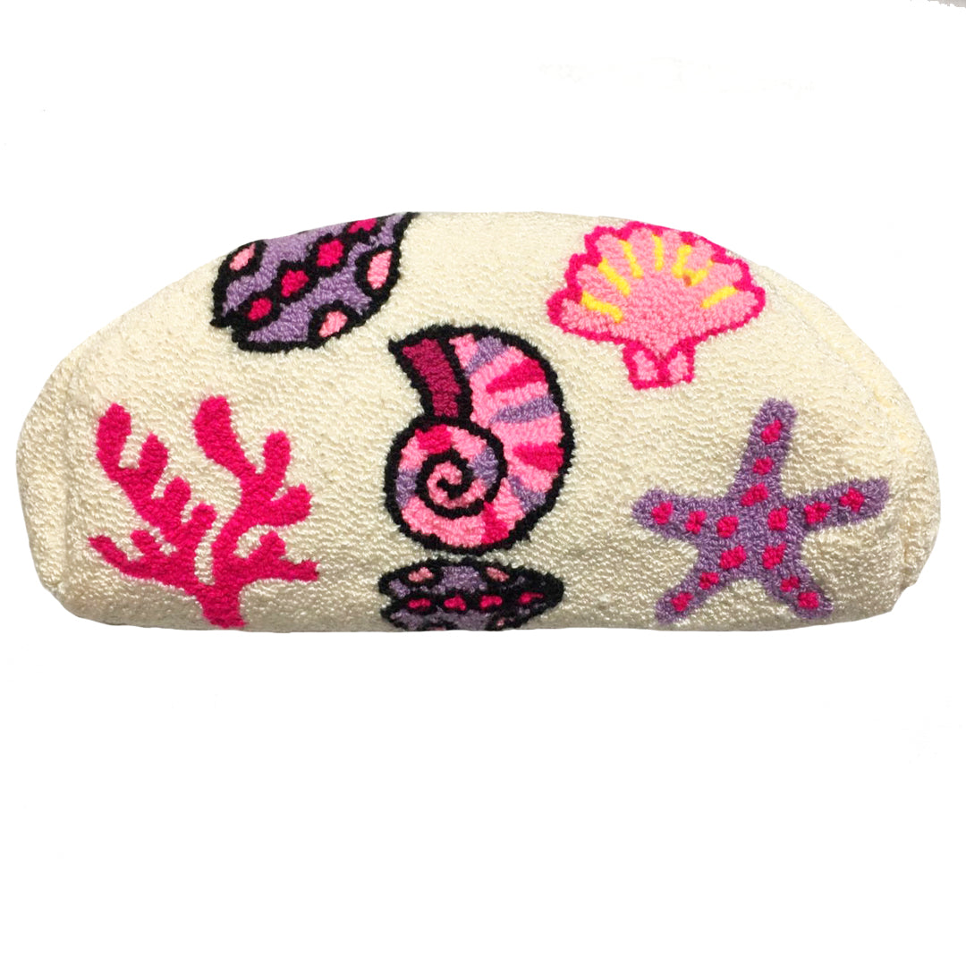 Pink Seashells Cosmetics Bag