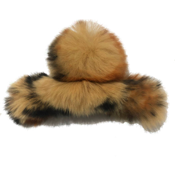 Leopard Print Furry Clip