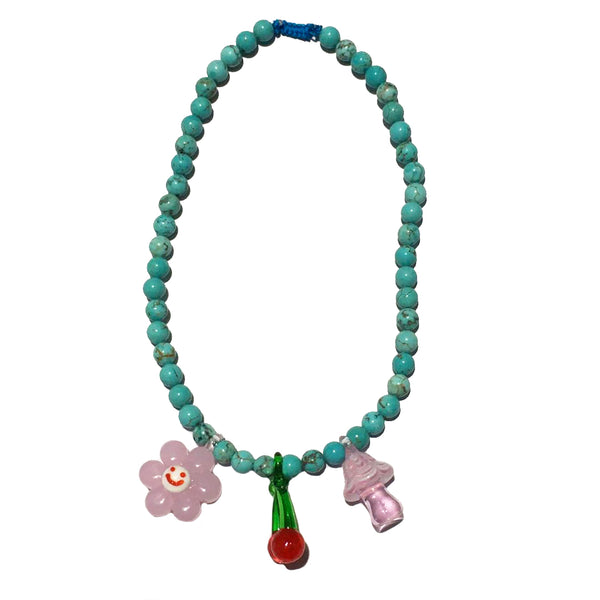 Turquoise Charm Choker