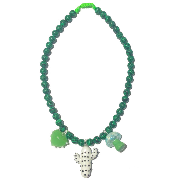 Malachite Charm Choker
