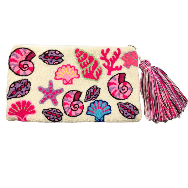 Pink Seashells Clutch