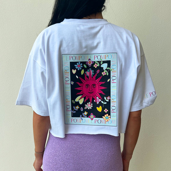Red Sun Printed Tee