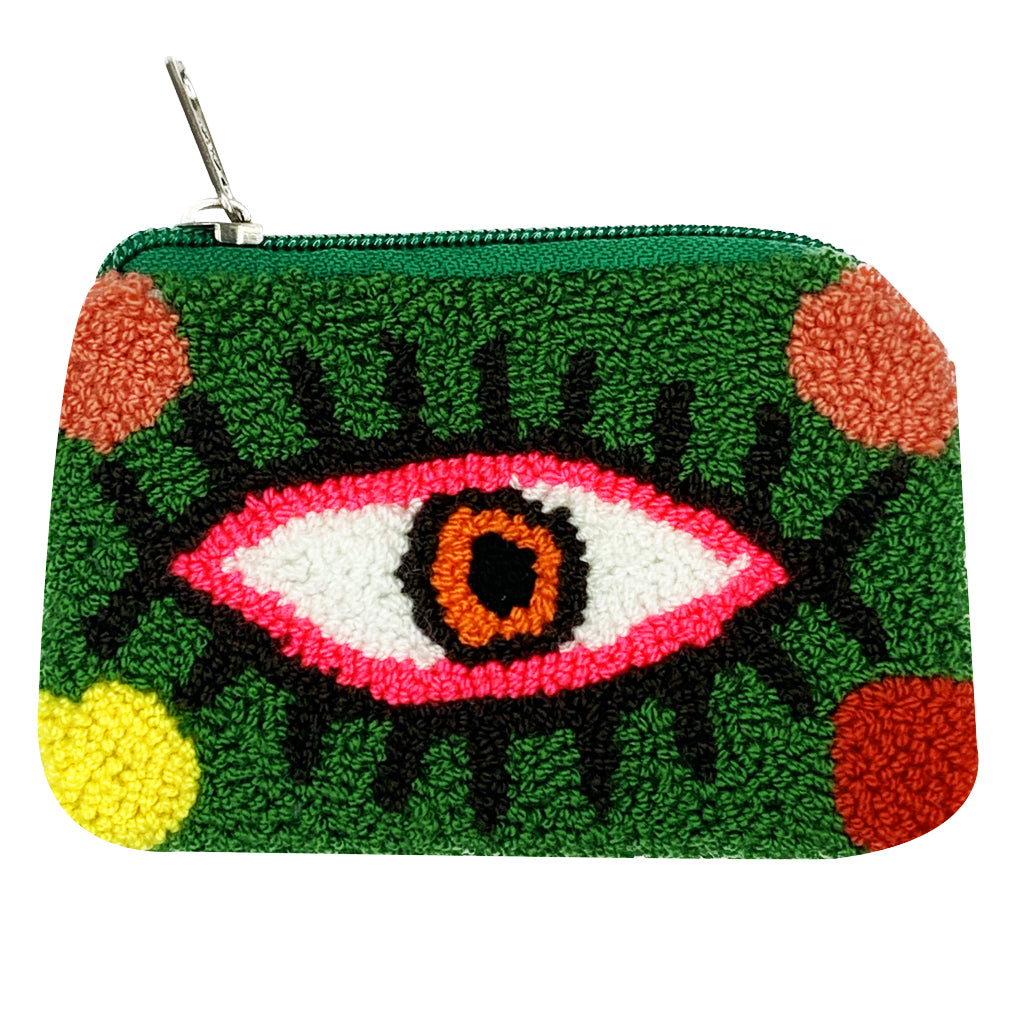 Green & Strawberry coin purse