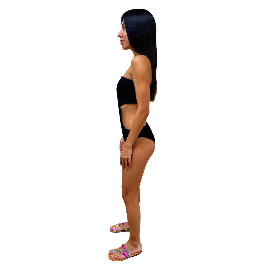 Black Cut Out Swimsuit