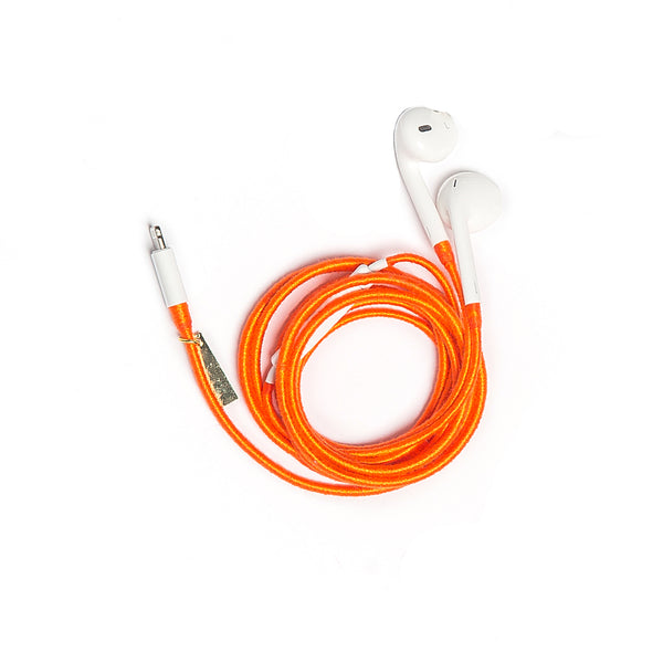 Orange Earphones