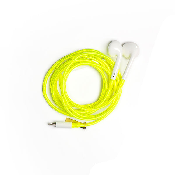 Neon Yellow Earphones