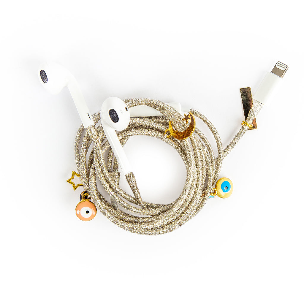 Silver Earphones