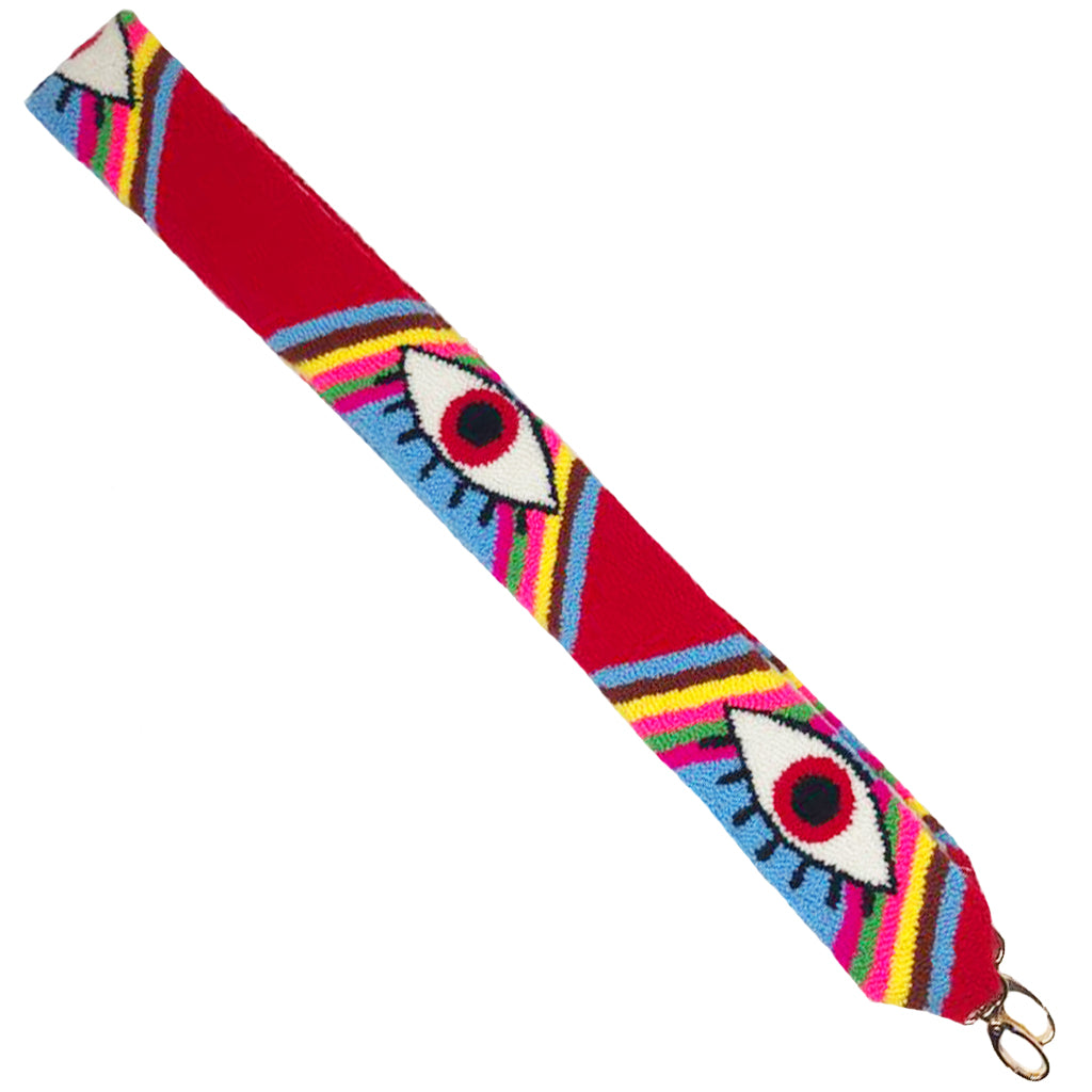 Red & Blue Eye Shoulder Strap