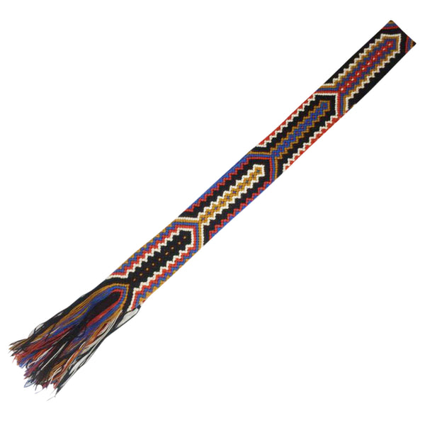Black & Red Friendship Bracelet Bag Strap