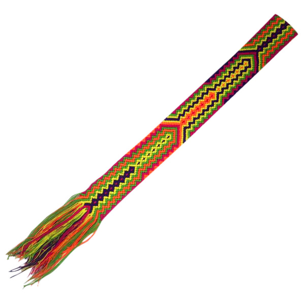 Green & Yellow Friendship Bracelet Bag Strap
