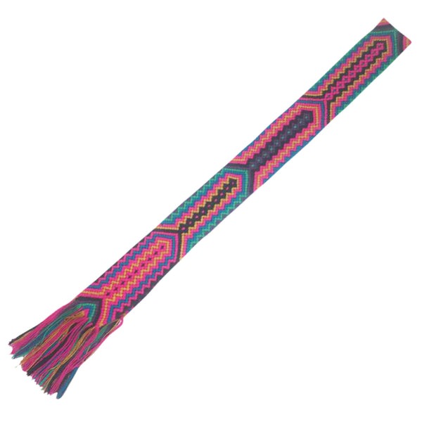 Blue & Pink Friendship Bracelet Bag Strap