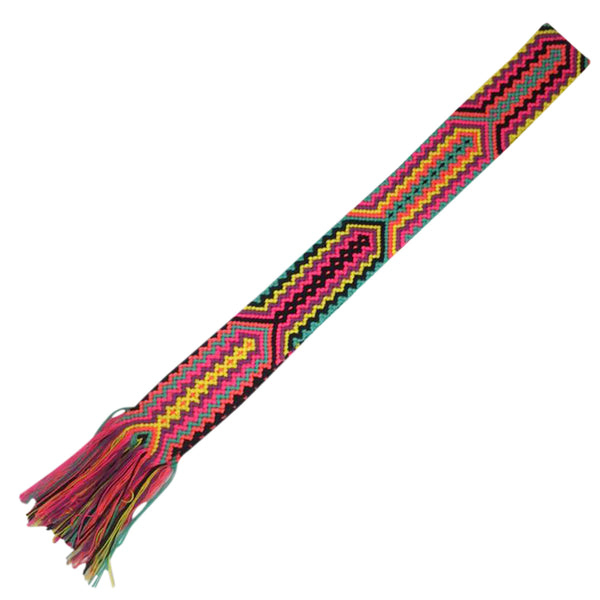 Pink & Blue Friendship Bracelet Bag Strap