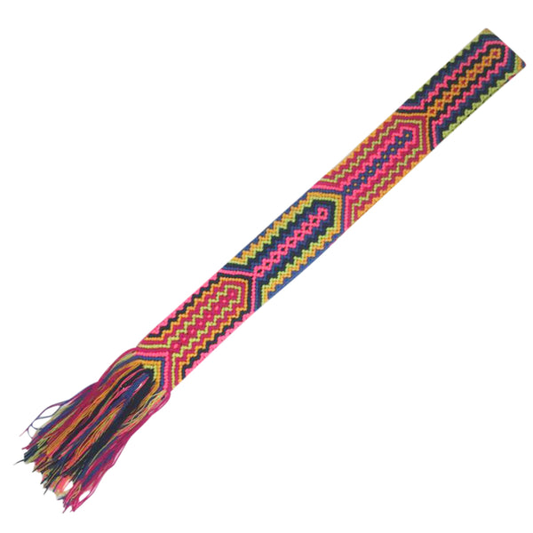 Blue & Pink Friendship Bracelet Bag Strap