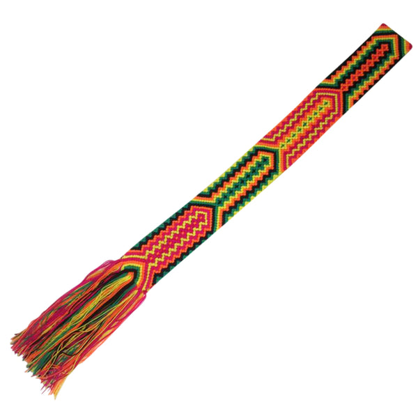 Red & Yellow Friendship Bracelet Bag Strap