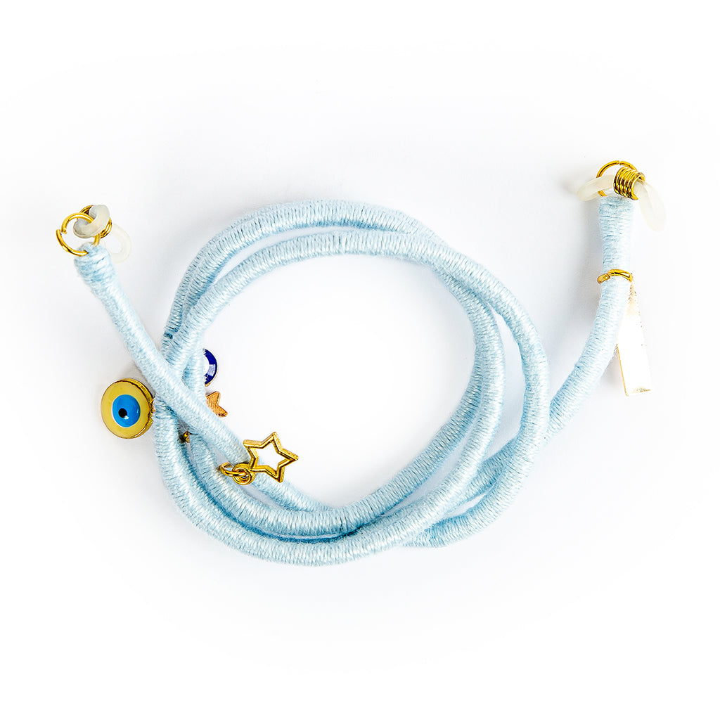 Baby Blue Lanyard & Glasses Strap