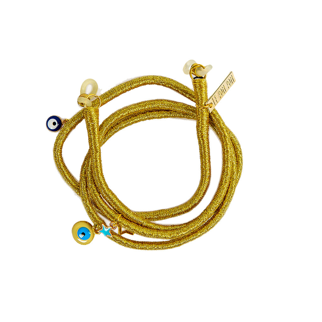 Gold Lanyard & Glasses Strap