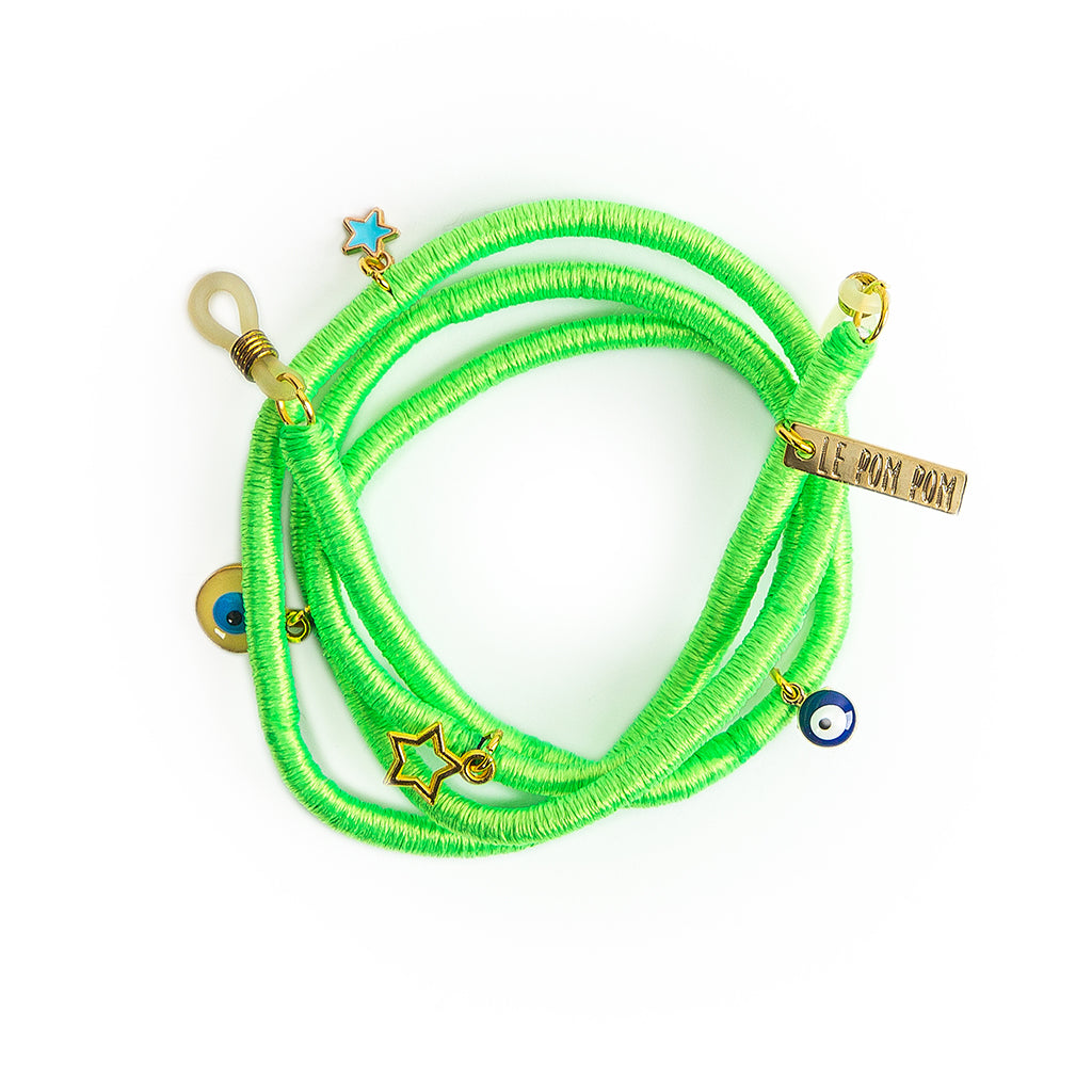 Neon Green Lanyard & Glasses Strap