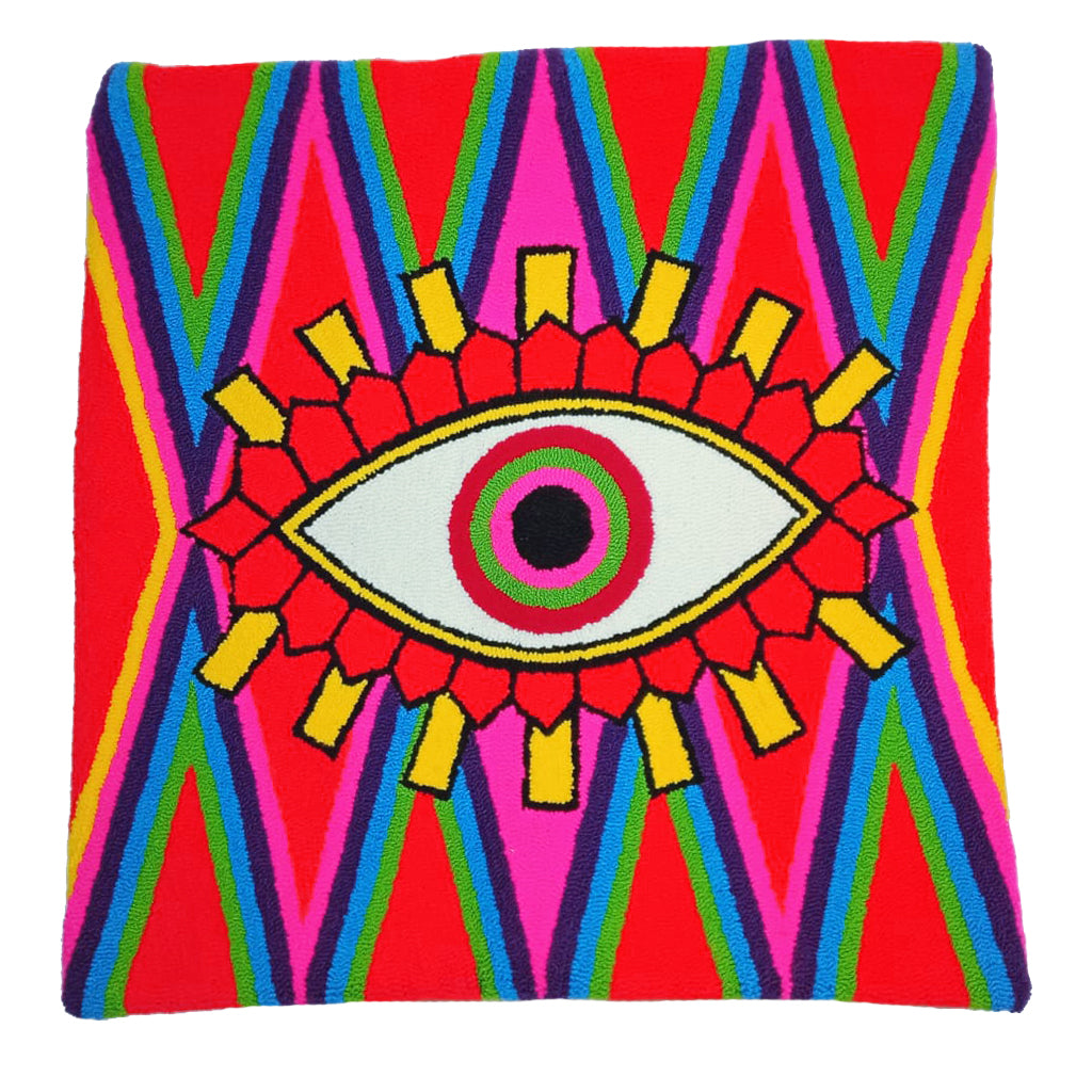 Pink & Orange Cushion Cover