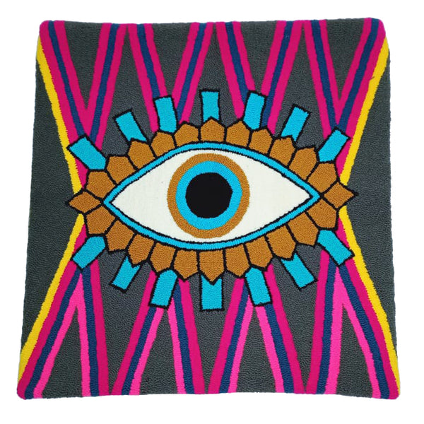 Grey & Pink Cushion Cover