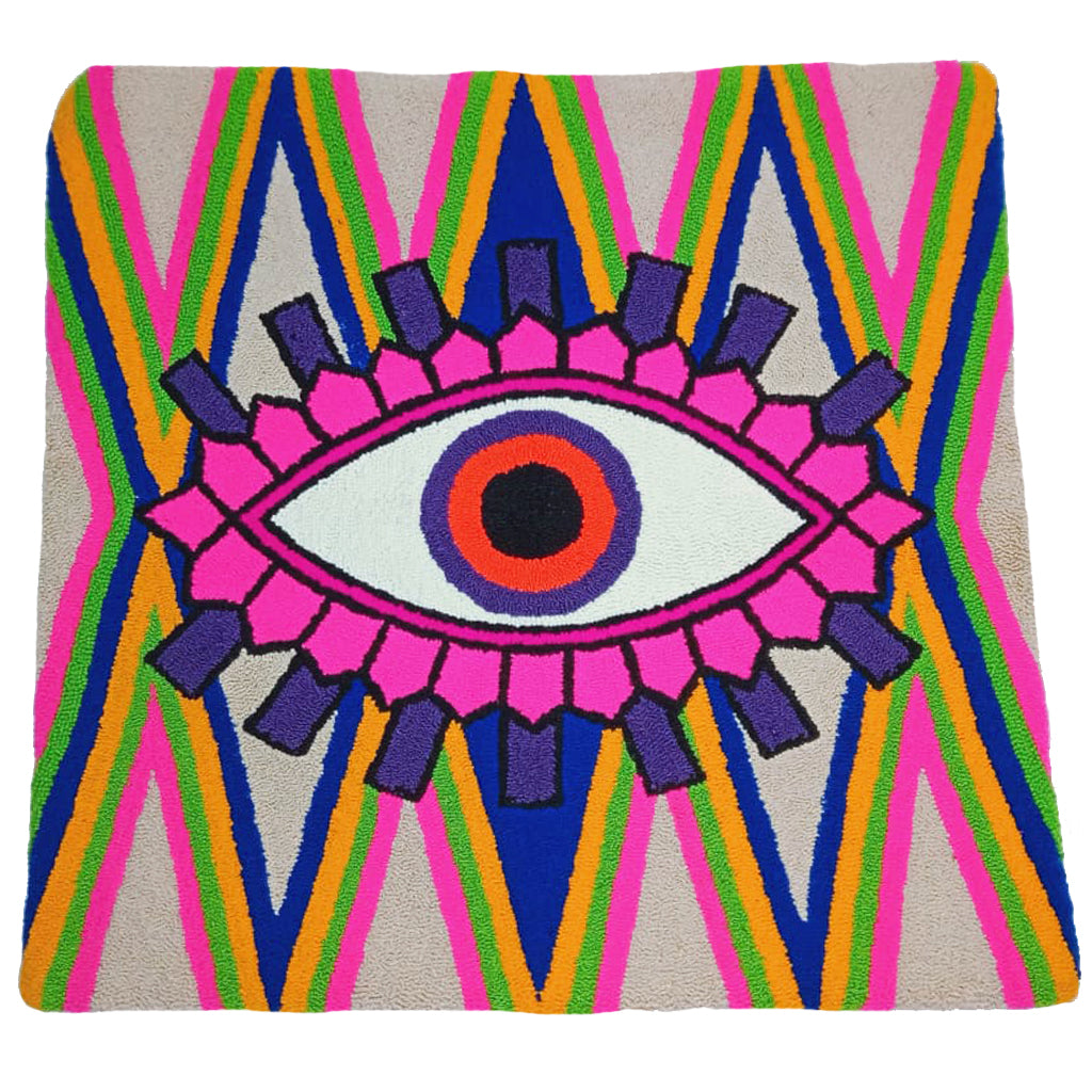 Beige & Pink Cushion Cover