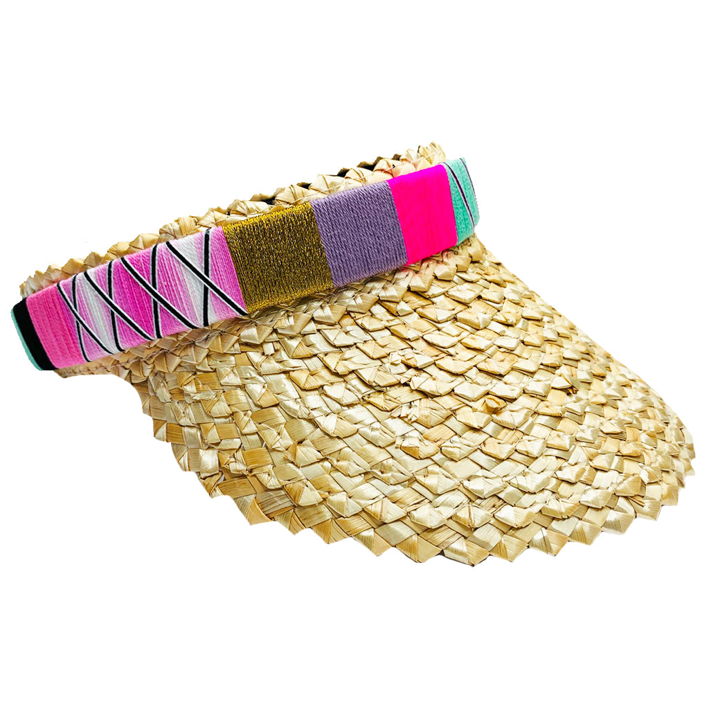 Elvie Visor Straw Hat