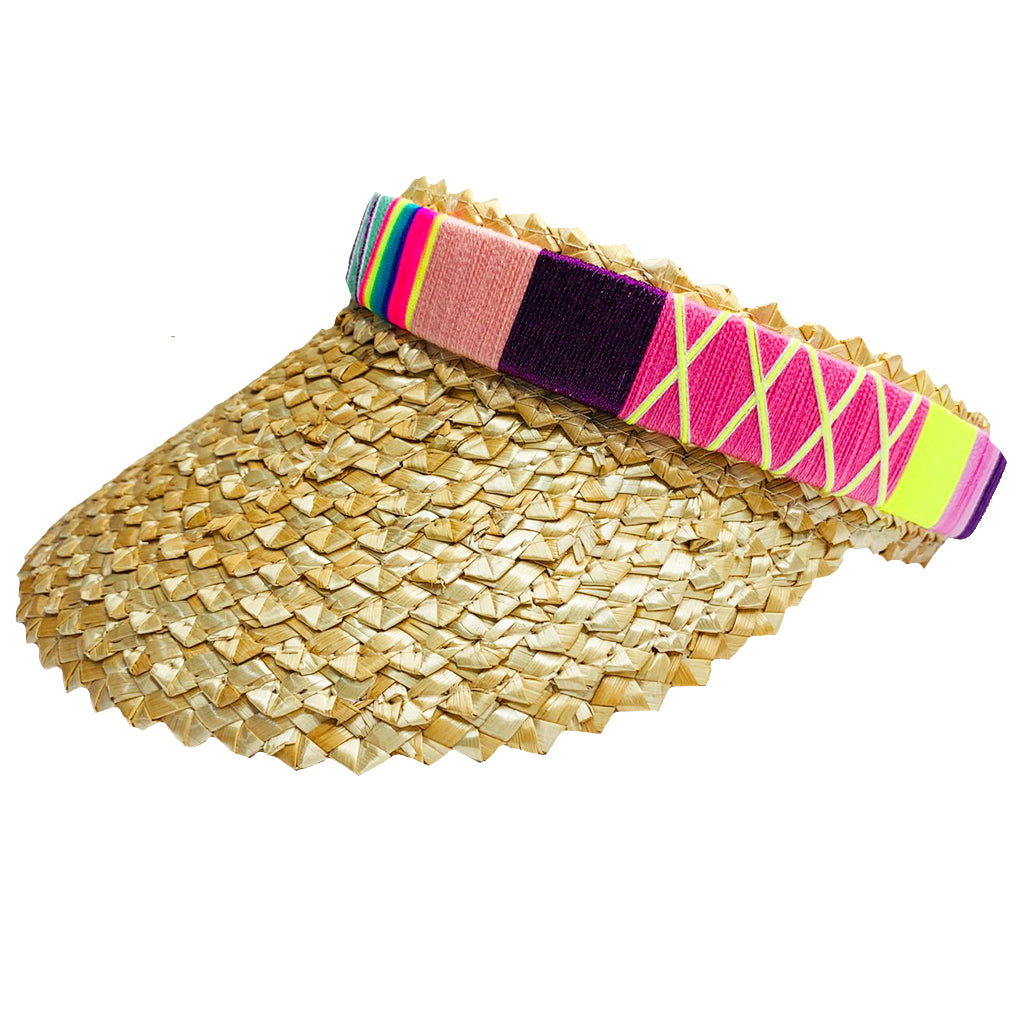 Elvie Visor Straw Hat